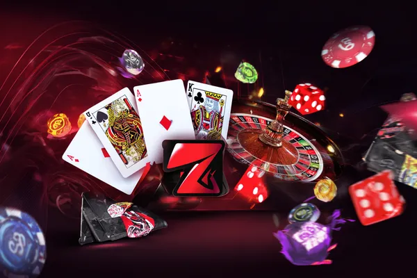 Uma roleta brilhante com fichas em cascata, simbolizando os envolventes jogos ao vivo e instantâneos disponíveis no 01 BET.